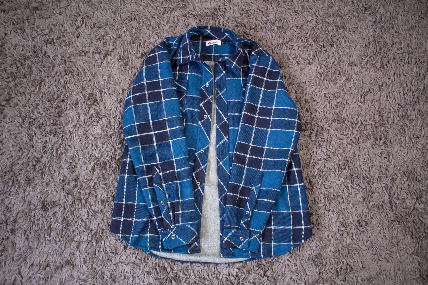 Camisa a Cuadros Acrílico / Poliéster 50% / 50%