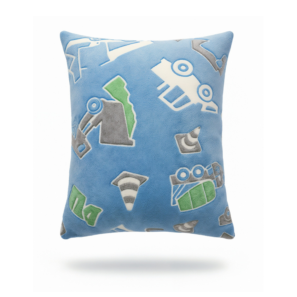 Almohada Infantil Brilla en la Oscuridad 55 x 34.5 cm | Súper Suave, Ergonómica y Confortable