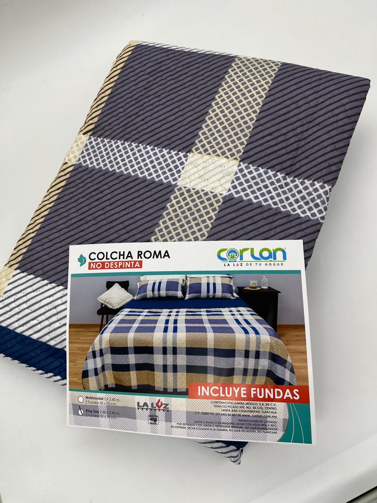 Colcha Roma KING SIZE Medidas 2.40x2.40 Mts.