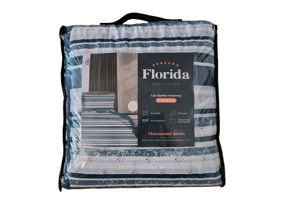 PAQUETE PAREJA PRIMAVERAL CON COLCHA, ALMOHADA Y SABANA.