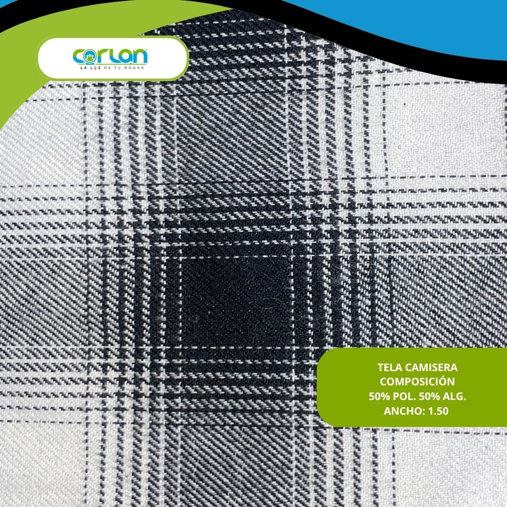 Tela Camisera 1.50 m de Ancho | Suave, Resistente y Versátil