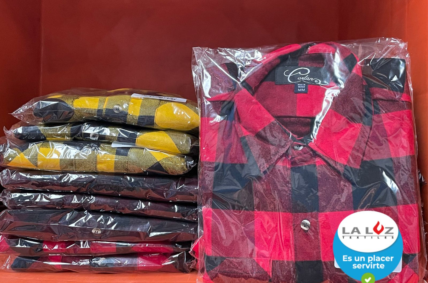 Camisa a Cuadros Acrílico / Poliéster 50% / 50%