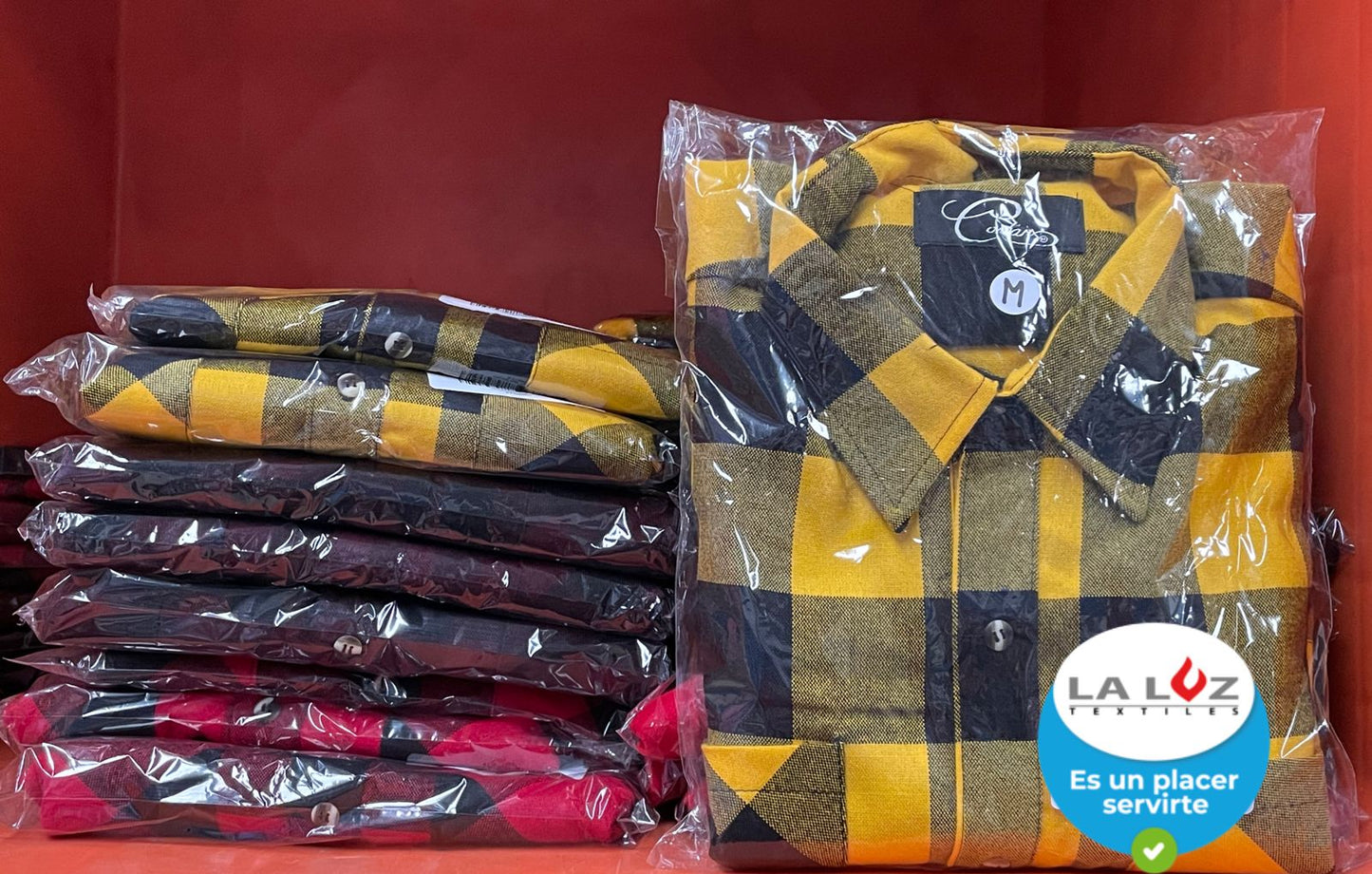 Camisa a Cuadros Acrílico / Poliéster 50% / 50%