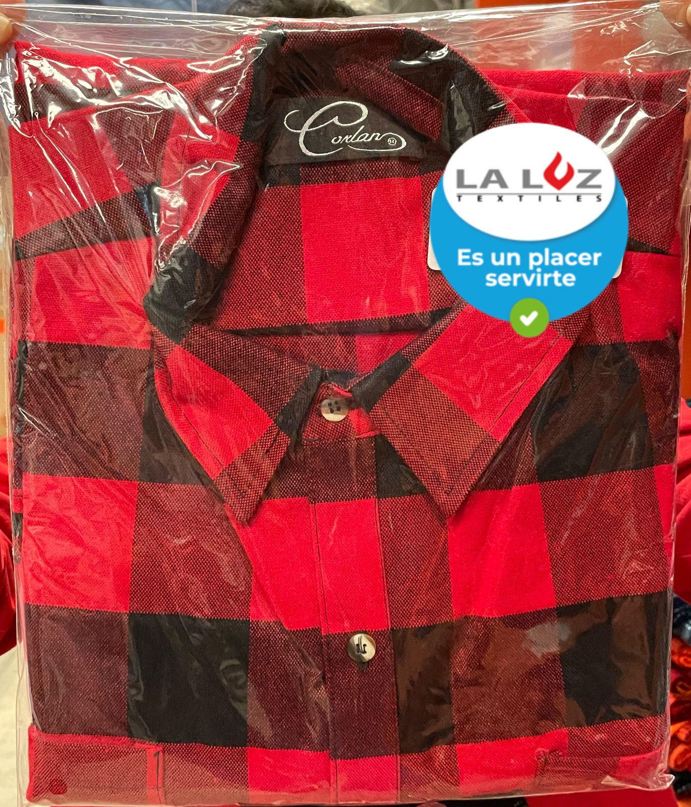 Camisa a Cuadros Acrílico / Poliéster 50% / 50%