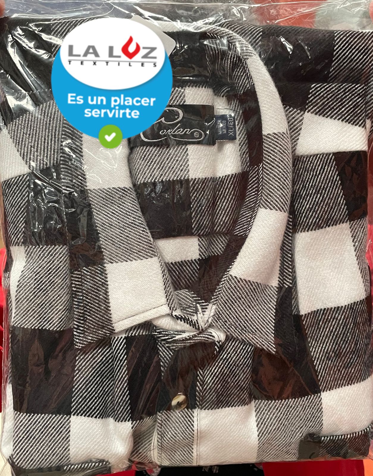 Camisa a Cuadros Acrílico / Poliéster 50% / 50%