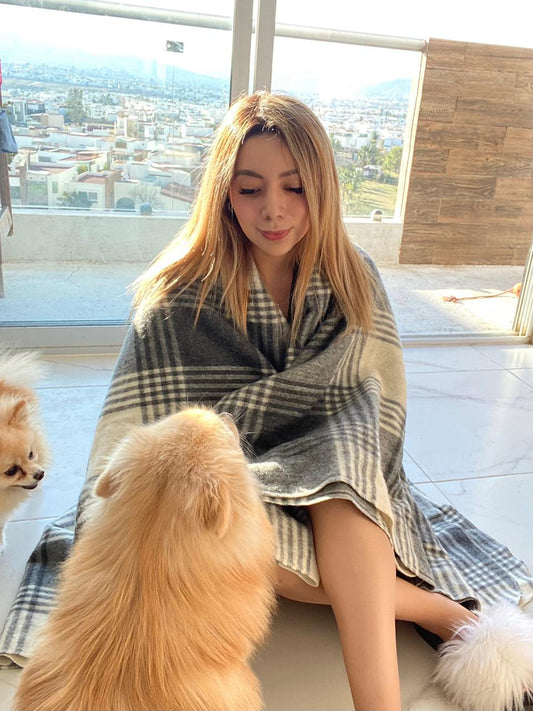 Frazada "Montreal" de Lana Virgen 1.60 x 2.20 mts