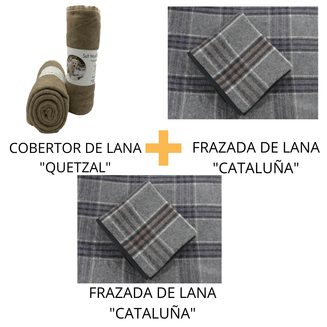 Paquete de cobijas de lana