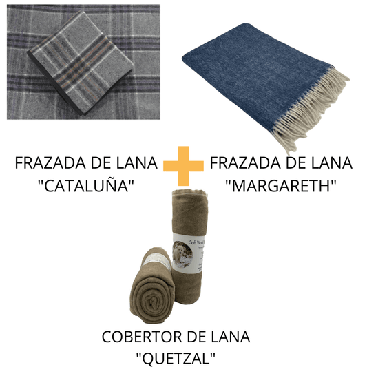 Paquete de cobijas de lana