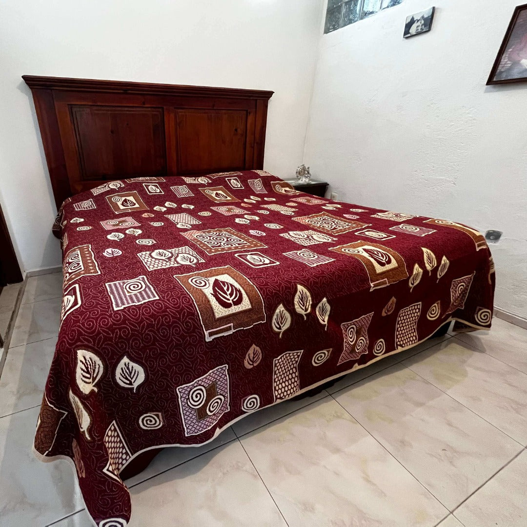 Colcha tipo Española doble Vista King Size 2.70 x 2.50 mts.