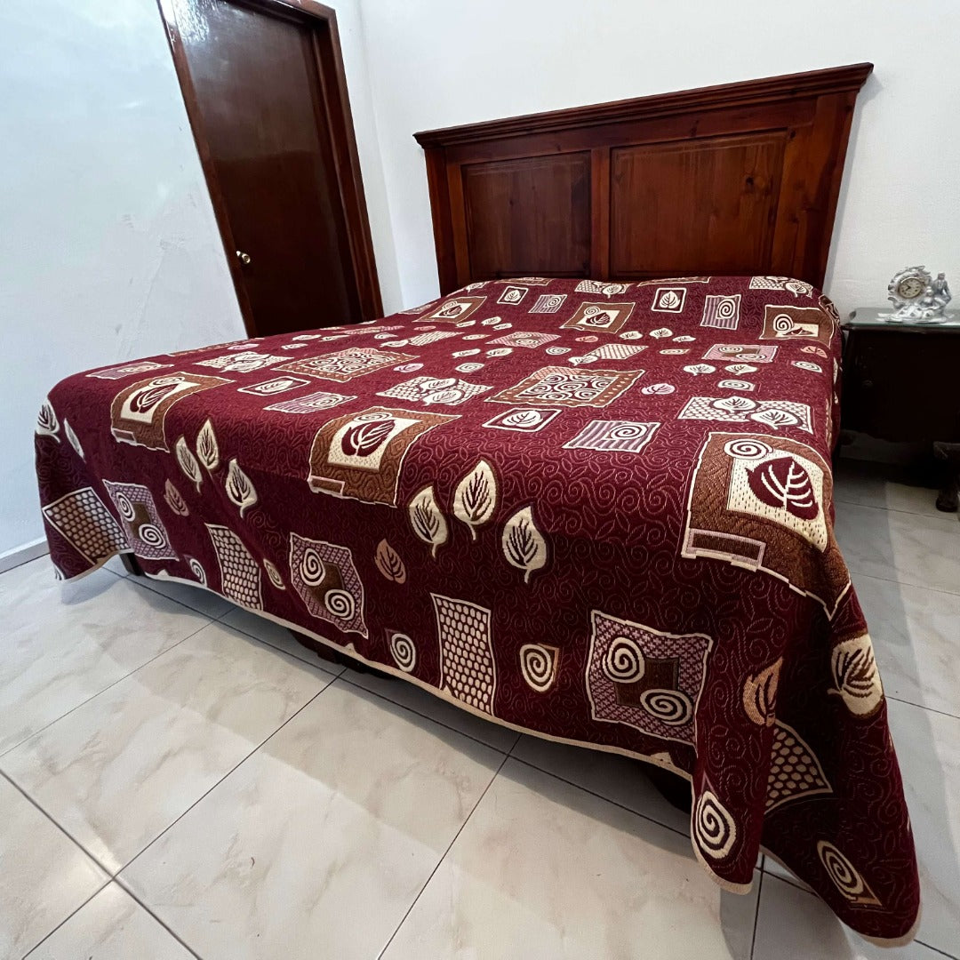 Colcha tipo Española doble Vista King Size 2.70 x 2.50 mts.