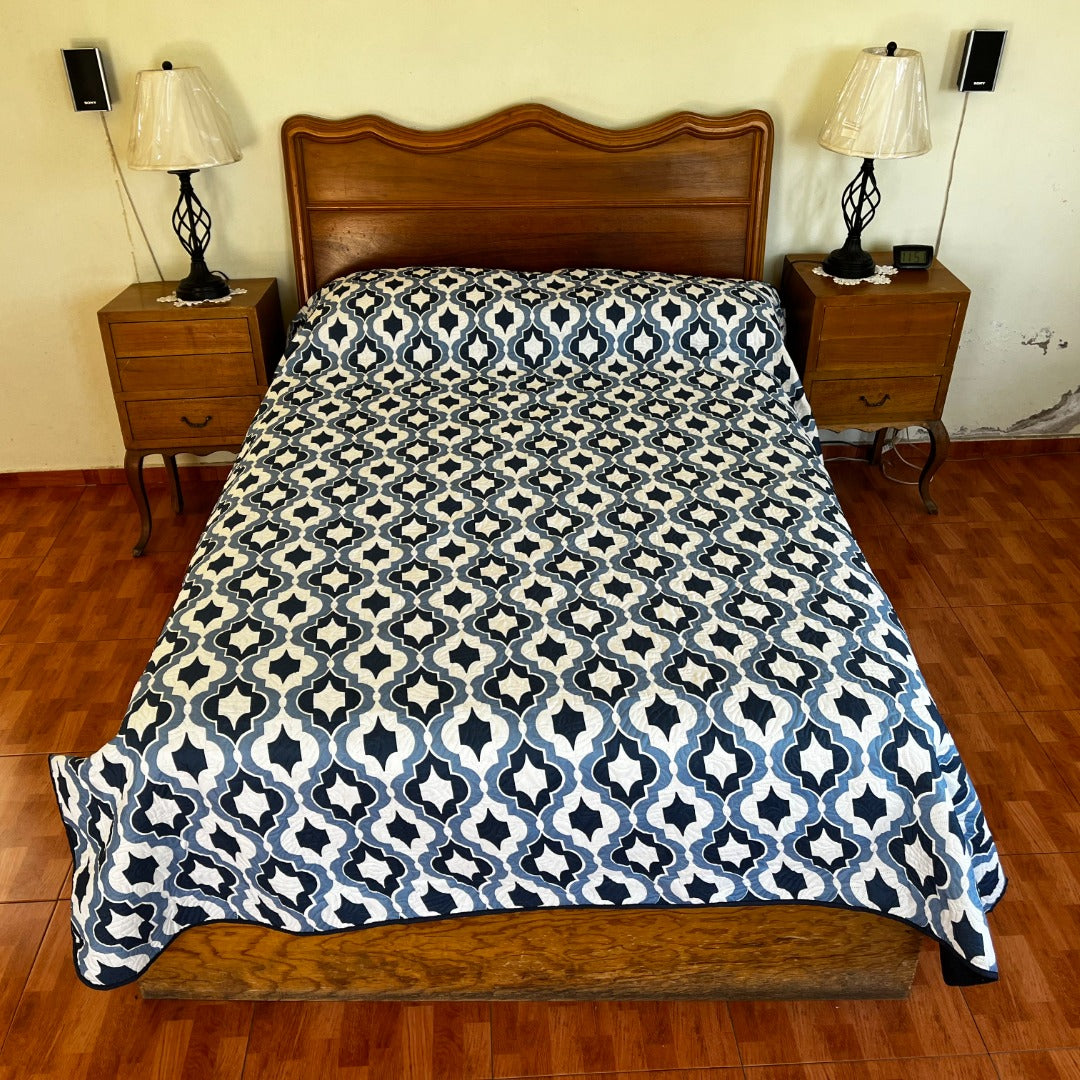 Colcha Roma con fundas para almohada Fresca y Ligera MATRIMONIAL JUMBO 2.00 x 2.40 mts