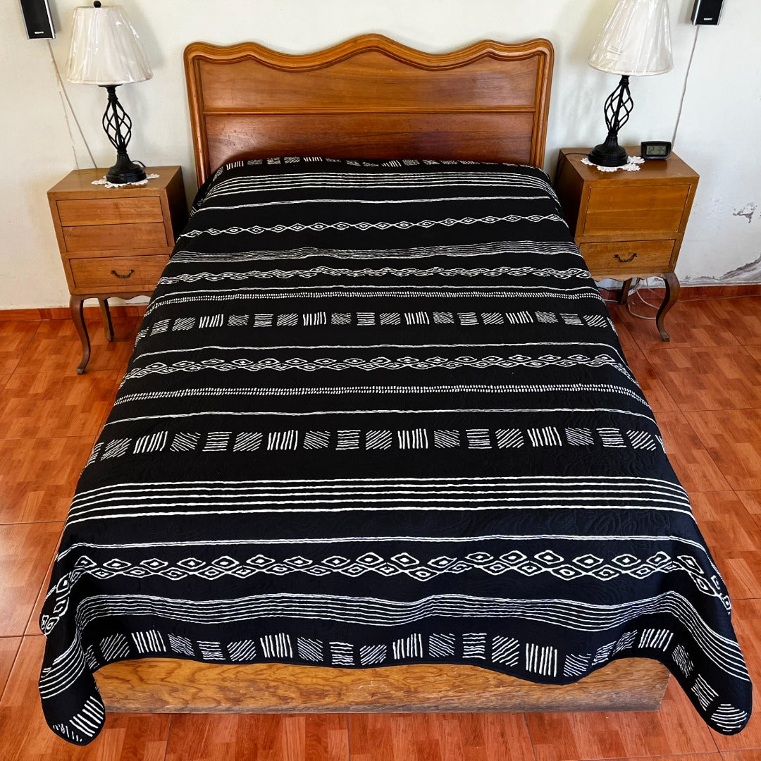 Colcha Roma con fundas para almohada Fresca y Ligera MATRIMONIAL JUMBO 2.00 x 2.40 mts