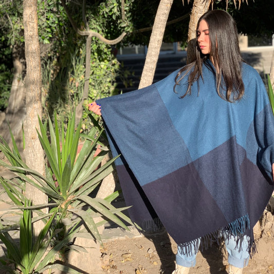 Peruana "Kenya" con lana de primera Calidad 80% lana 20% otras fibras 1.80 x 1.40 mts