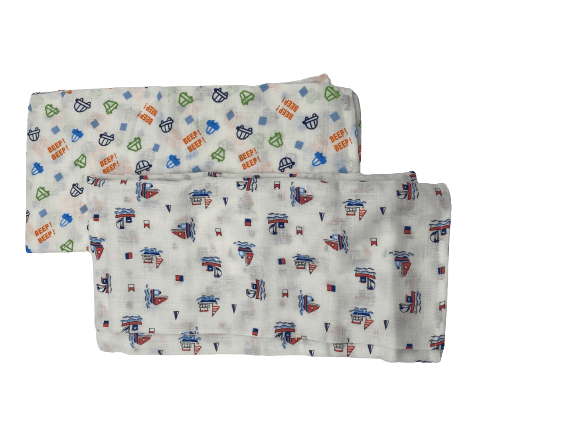 Manta Algodon GAZA JGO. 2 pz para bebé 70X100