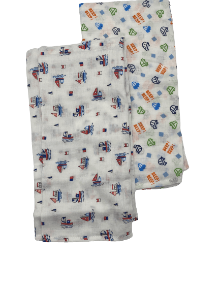 Manta Algodon GAZA JGO. 2 pz para bebé 70X100