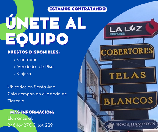 PUESTOS DISPONIBLES LA LUZ