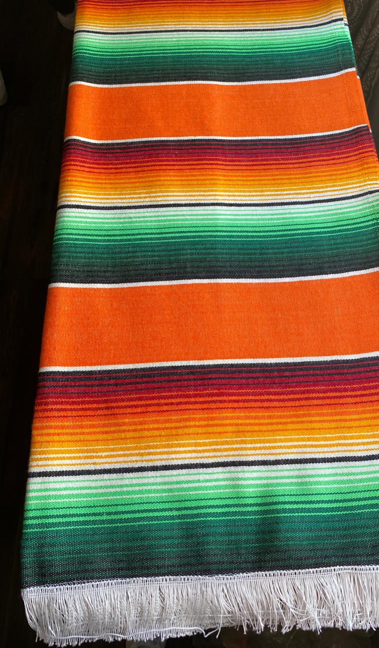 Sarape Artesanal Saltillo de Acrílico tamaño Matrimonial medidas de 1.60x2.00 mts