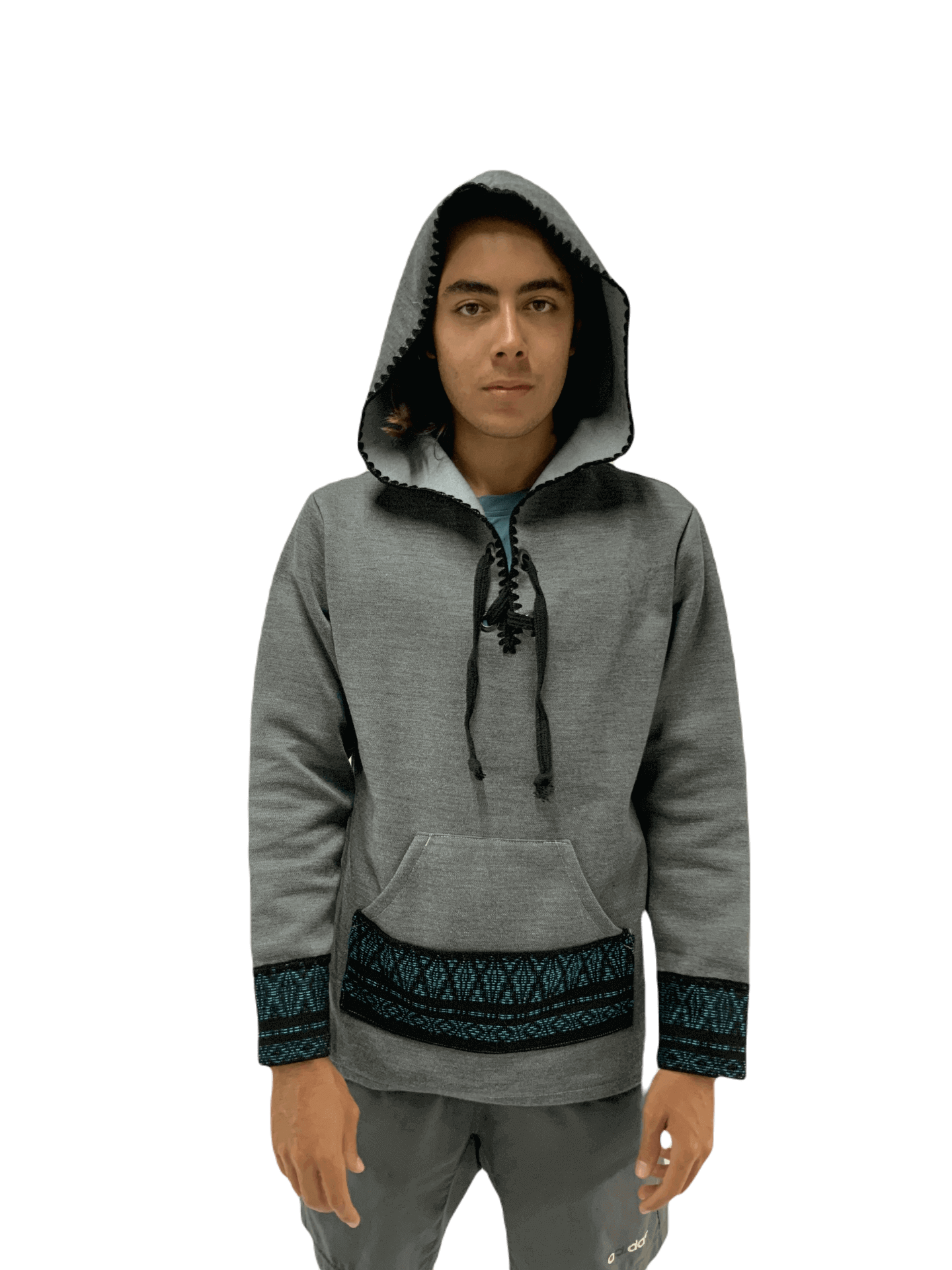 Sudadera Artesanal Con terminado tipo Crochet UNISEX