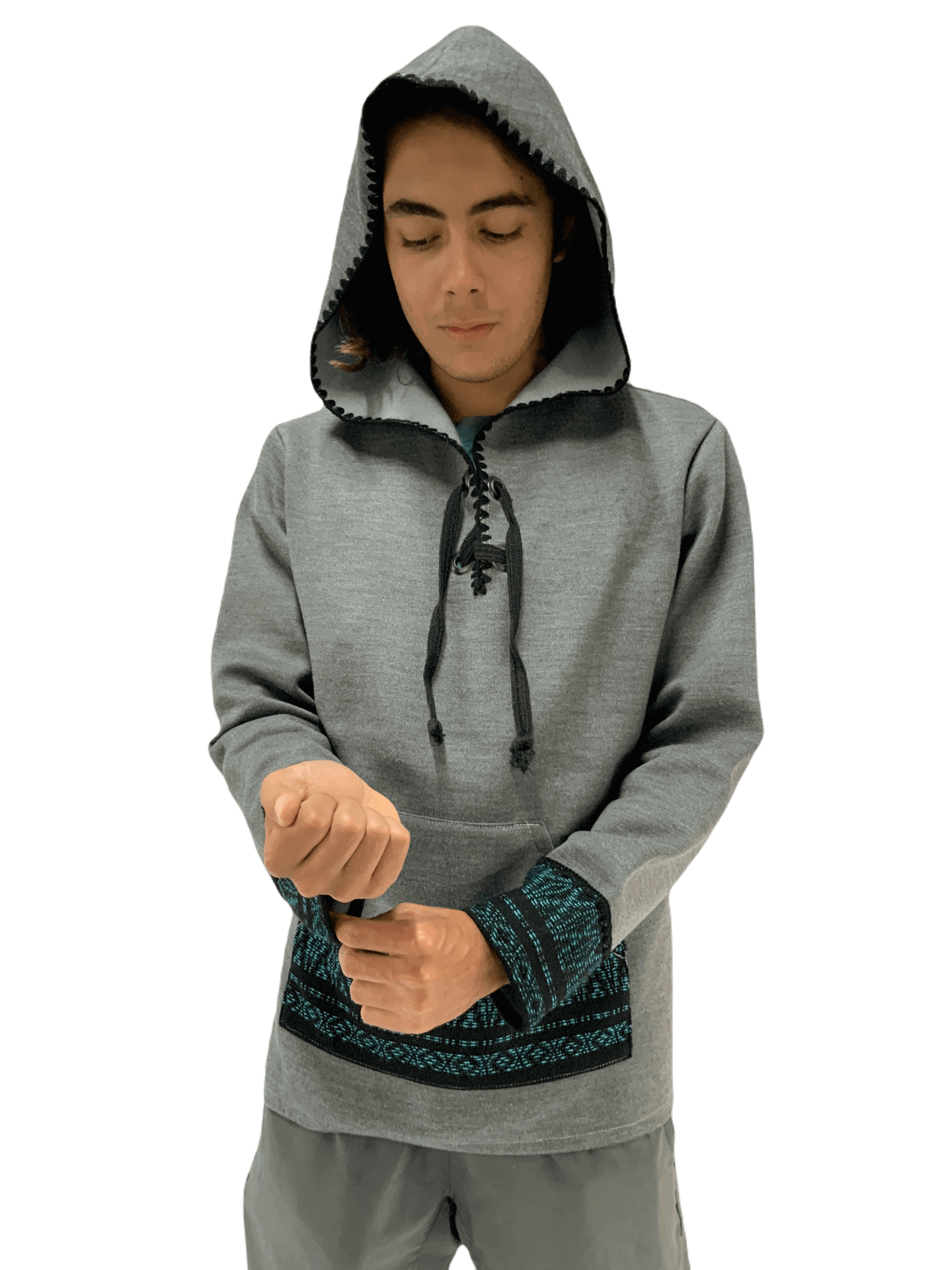 Sudadera Artesanal Con terminado tipo Crochet UNISEX