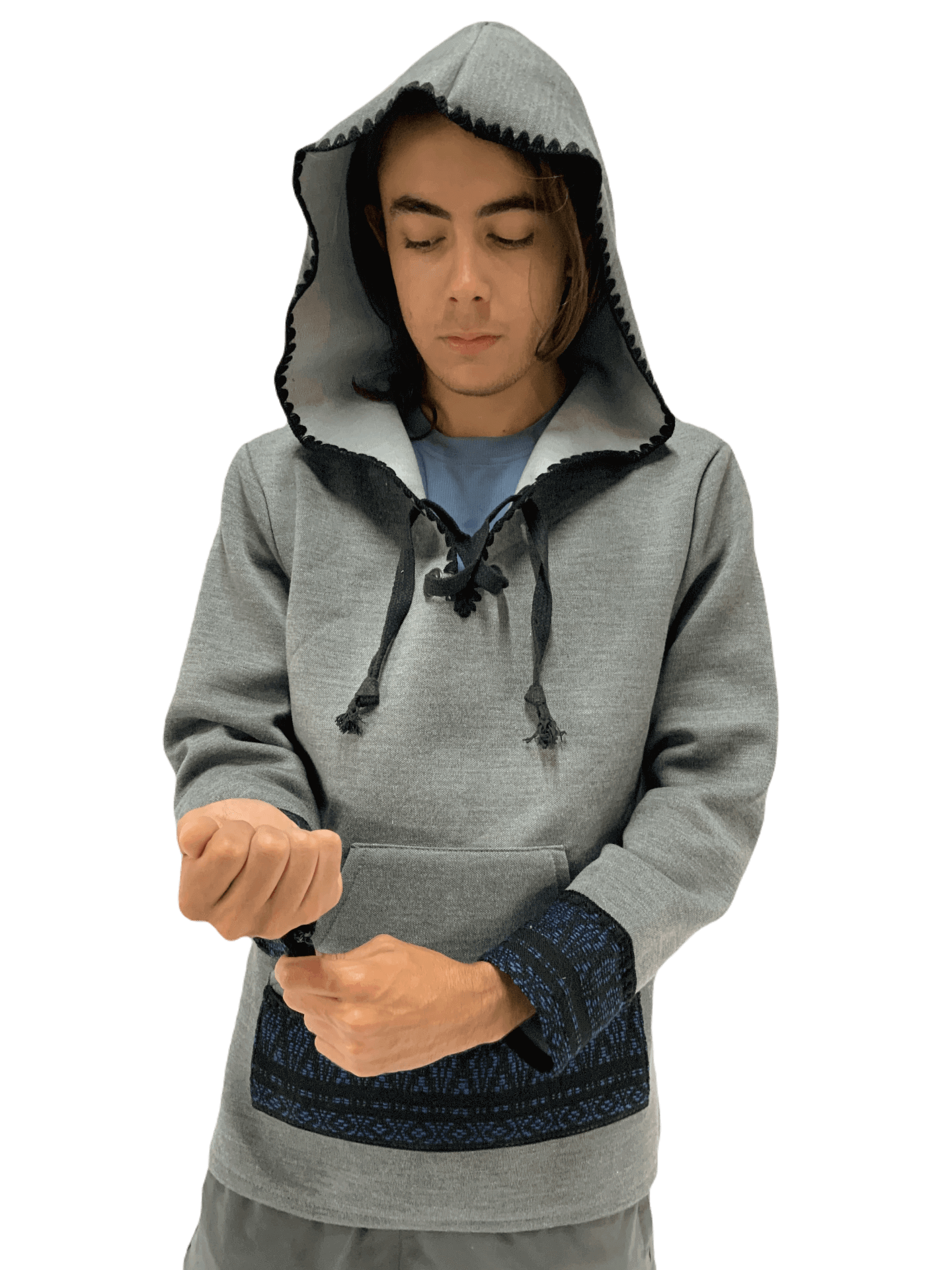 Sudadera Artesanal Con terminado tipo Crochet UNISEX