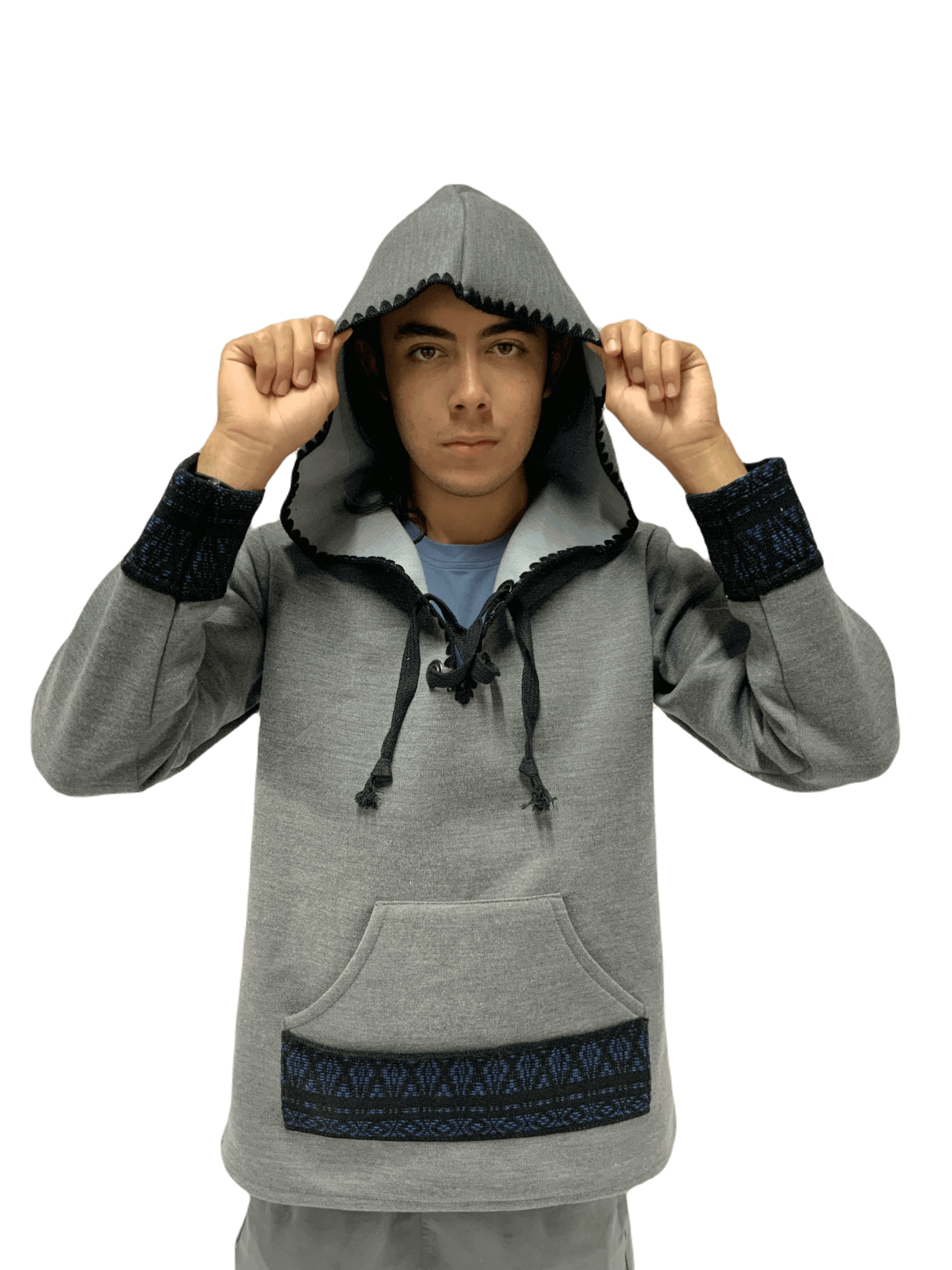 Sudadera Artesanal Con terminado tipo Crochet UNISEX