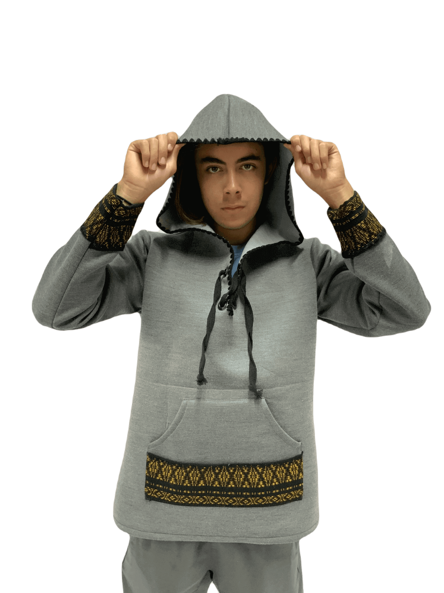 Sudadera Artesanal Con terminado tipo Crochet UNISEX