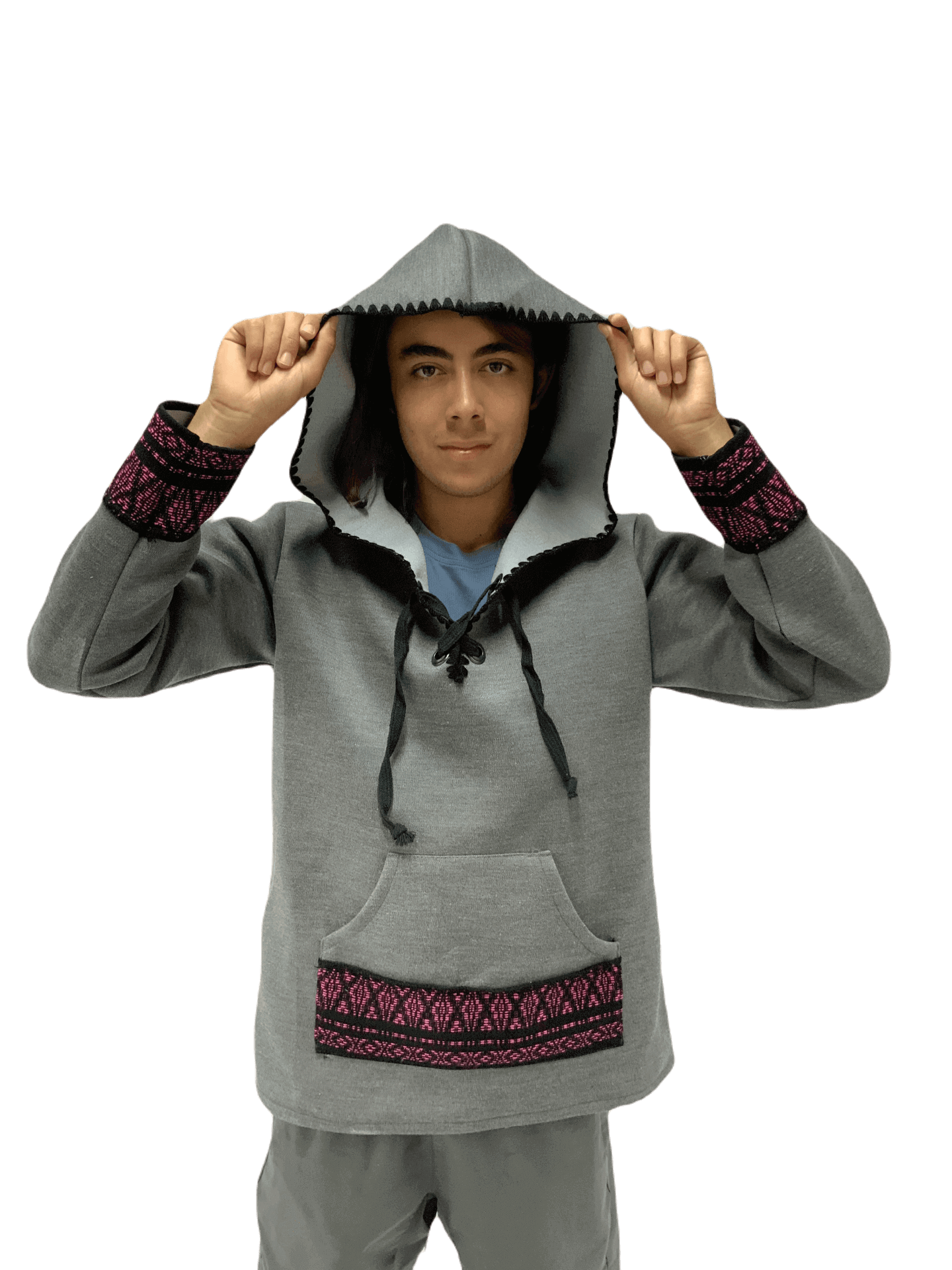 Sudadera Artesanal Con terminado tipo Crochet UNISEX