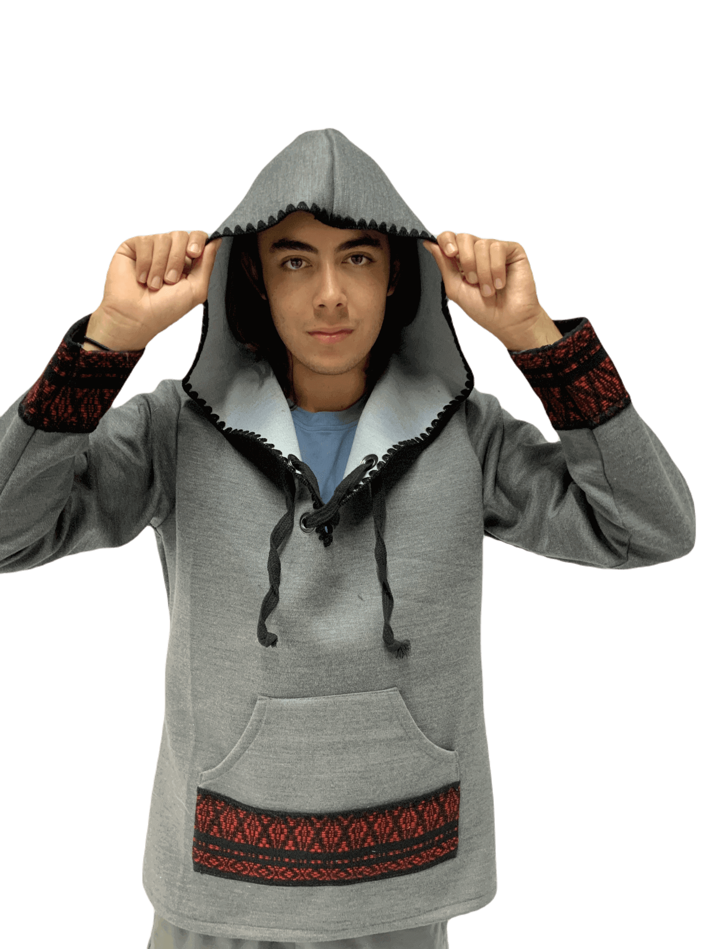 Sudadera Artesanal Con terminado tipo Crochet UNISEX