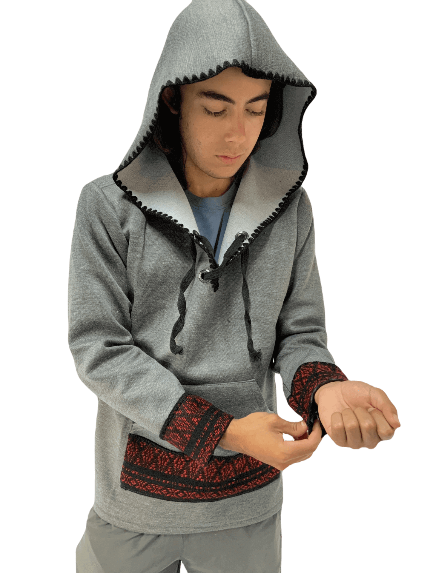 Sudadera Artesanal Con terminado tipo Crochet UNISEX