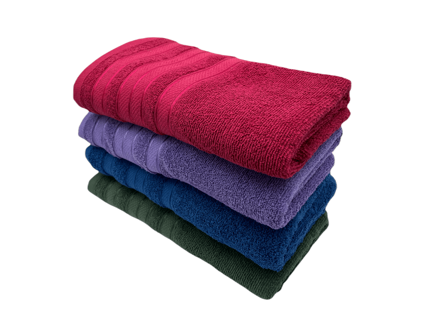 Toalla de algodón importado en medida "1/2 baño" es súper suave y absorbente, tamaño de .70 cm x 1.00 mts