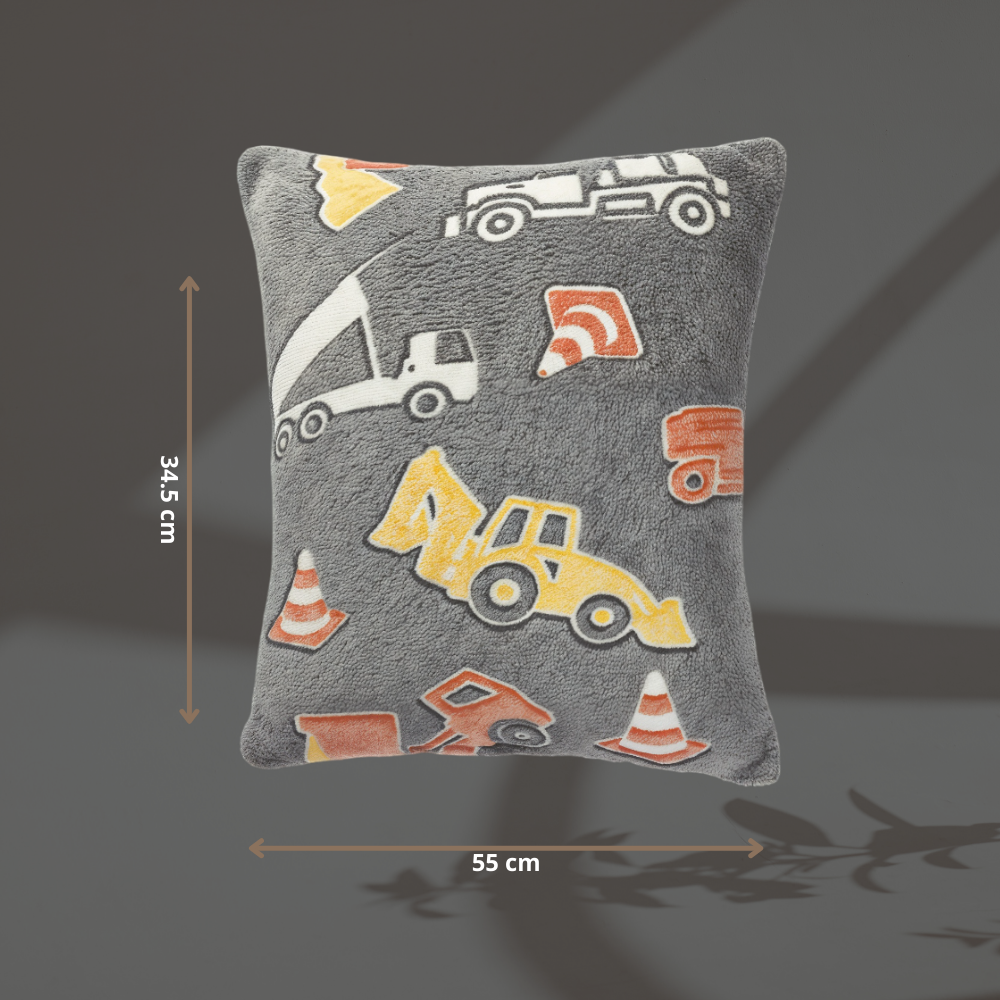 Almohada Infantil Brilla en la Oscuridad 55 x 34.5 cm | Súper Suave, Ergonómica y Confortable