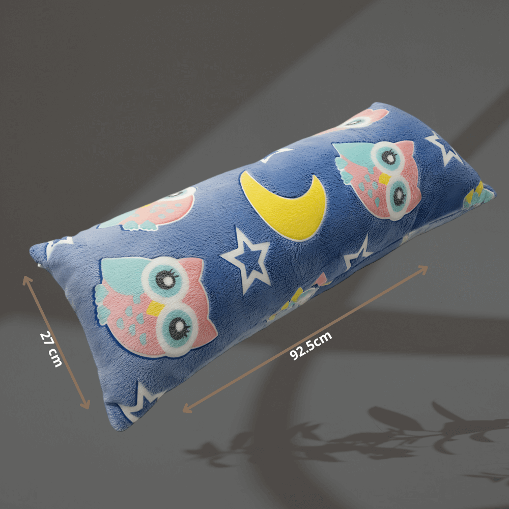 Almohada GRANDE Glow in the Dark Brilla en la Oscuridad  (92.5 cm x 27 cm) · Suave, divertida y luminosa