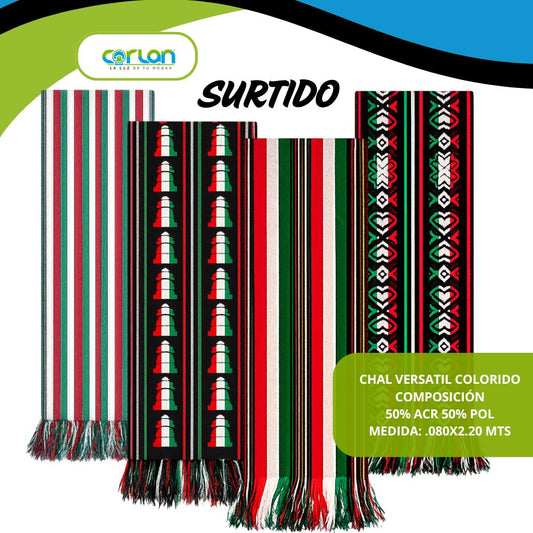 Chal Versátil Colorido | 0.80 x 2.20 m | Ligero, Elegante y Multiusos con Diseños