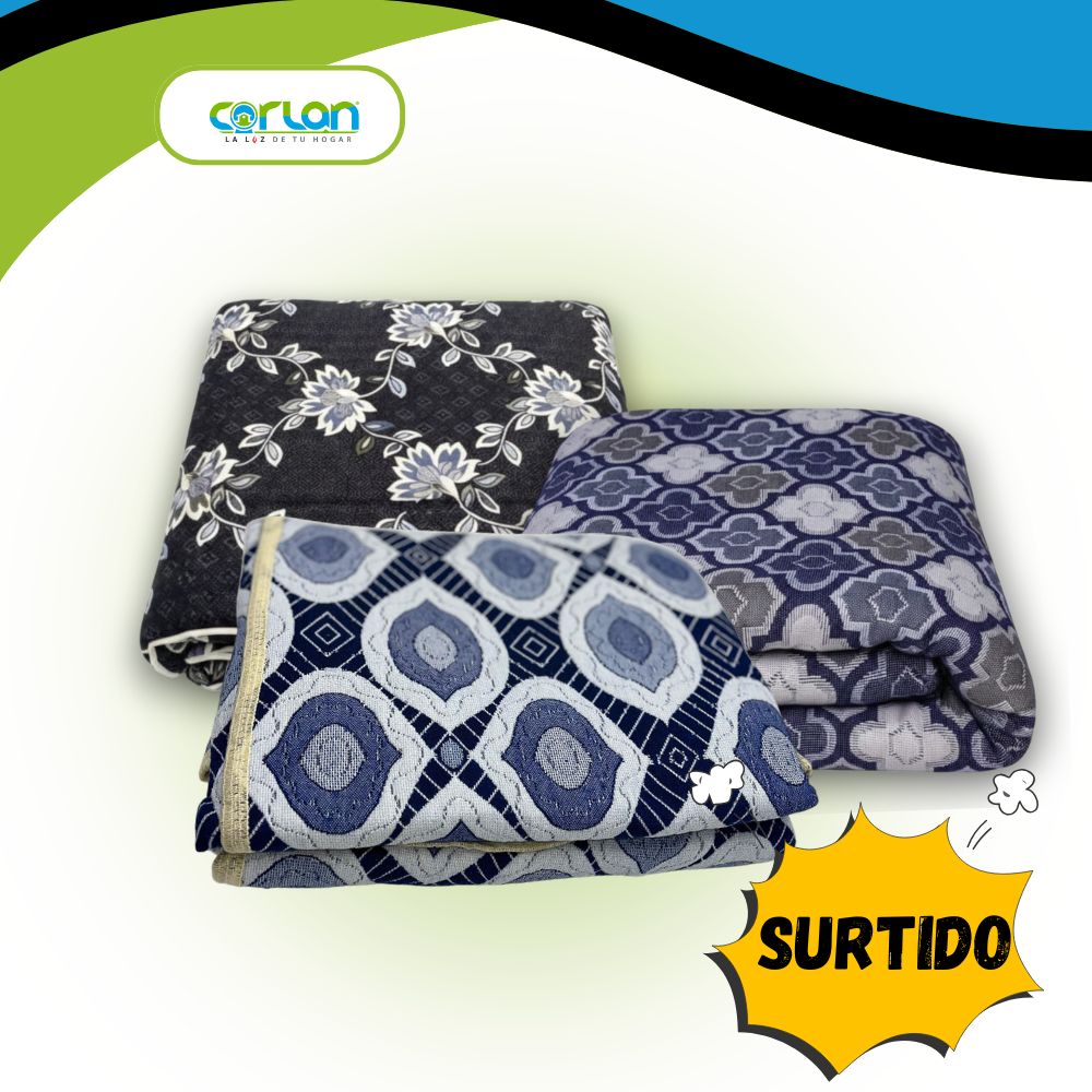 Colcha Española Matrimonial Doble Vista |Ligera | 2.10 X 2.50 Mts