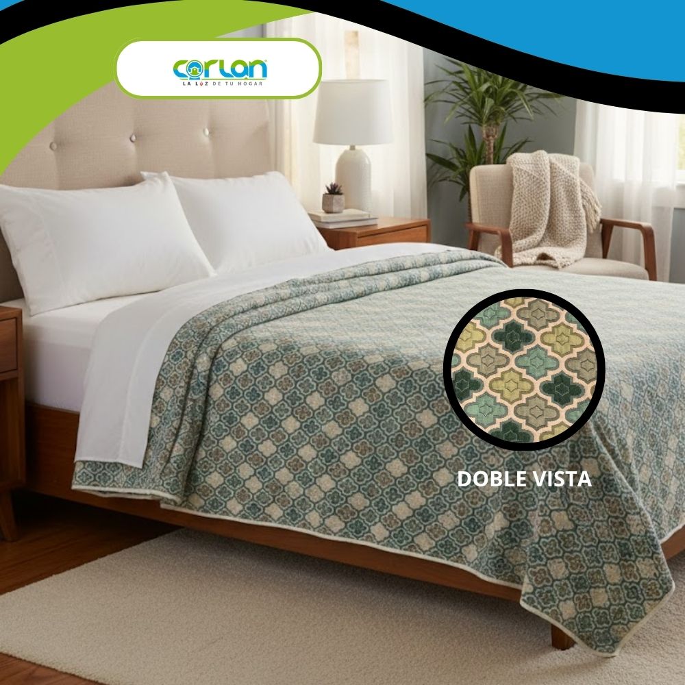 Colcha Española King Size Doble Vista | Fresca, Ligera y Transpirable 2.70 x 2.50 m