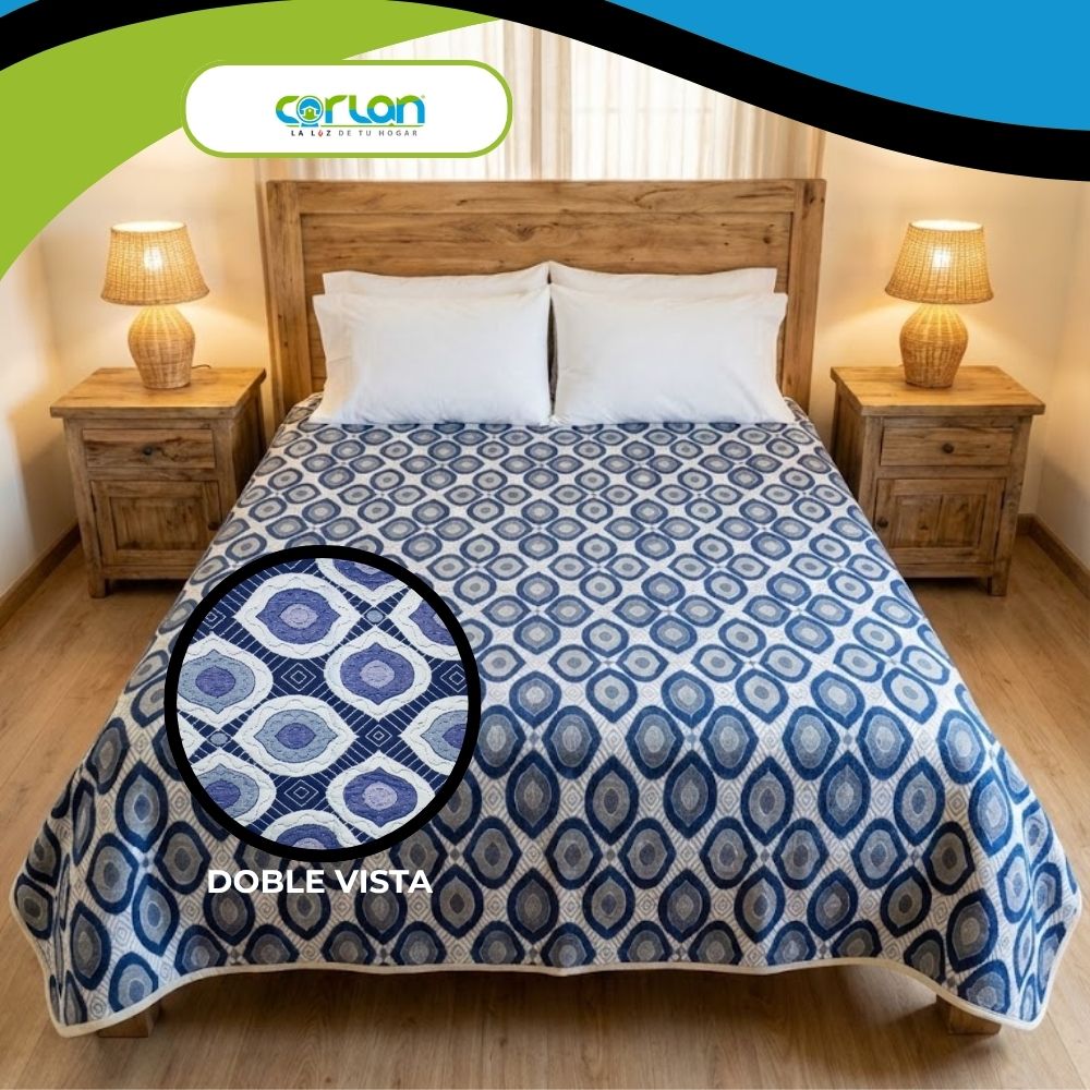 Colcha Española King Size Doble Vista | Fresca, Ligera y Transpirable 2.70 x 2.50 m