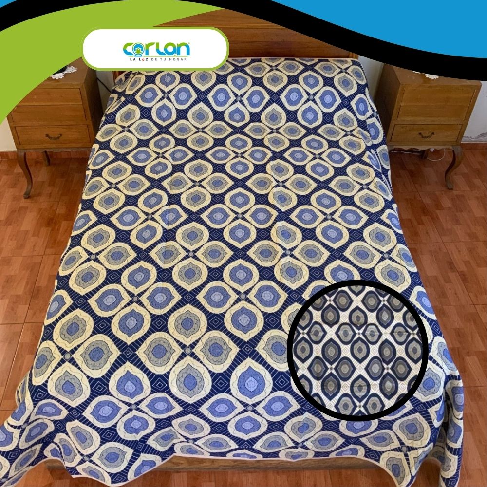 Colcha Española Matrimonial Doble Vista |Ligera | 2.10 X 2.50 Mts
