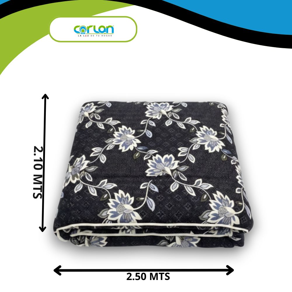 Colcha Española Matrimonial Doble Vista |Ligera | 2.10 X 2.50 Mts