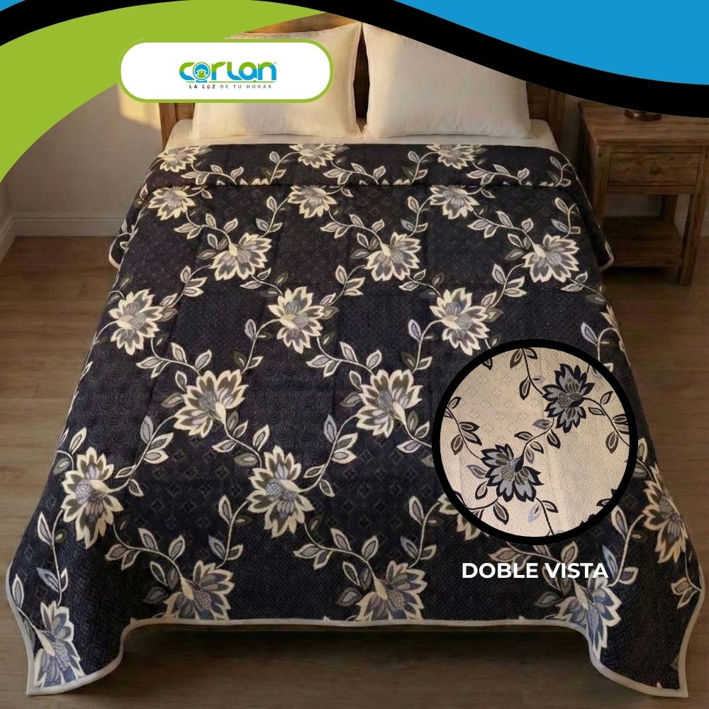 Colcha Española Matrimonial Doble Vista |Ligera | 2.10 X 2.50 Mts