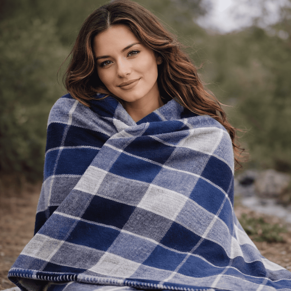 FRAZADA DE LANA GRECIA 1.60  X 2.00  MTS