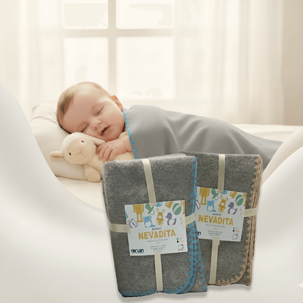 Cobertor Baby 1.05 x 0.80 m | Suave, Cálido y Delicado para el Descanso de tu Bebé