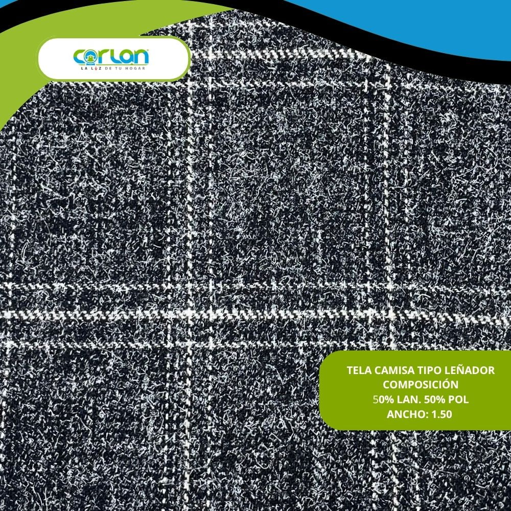 Tela Camisa Tipo Leñador 1.50 m de Ancho | Cálida, Suave y Resistente