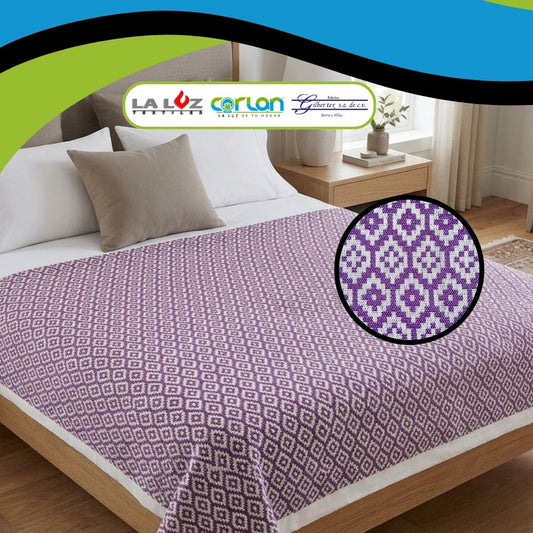 Colcha Lilah Ligera y Suave | 100% Acrílico | Fresca y Cómoda (1.90 x 2.20 m | 1.150 kg)