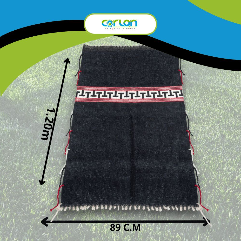 Sarape Decorativo Artesanal | Ideal para Silla de Montar y Decoración Ecuestre (1.20 x 89 cm)